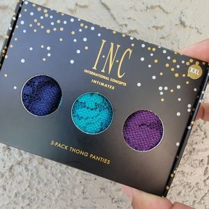 INC intimates 3 pack thong panties size XXL